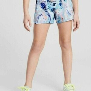Athleta Girl Record‎ Breaker 3" Marble Print Shorts S/7